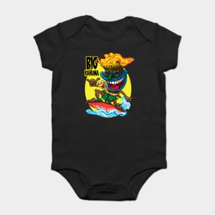 Big Kahuna Tiki Surfer Baby Bodysuit